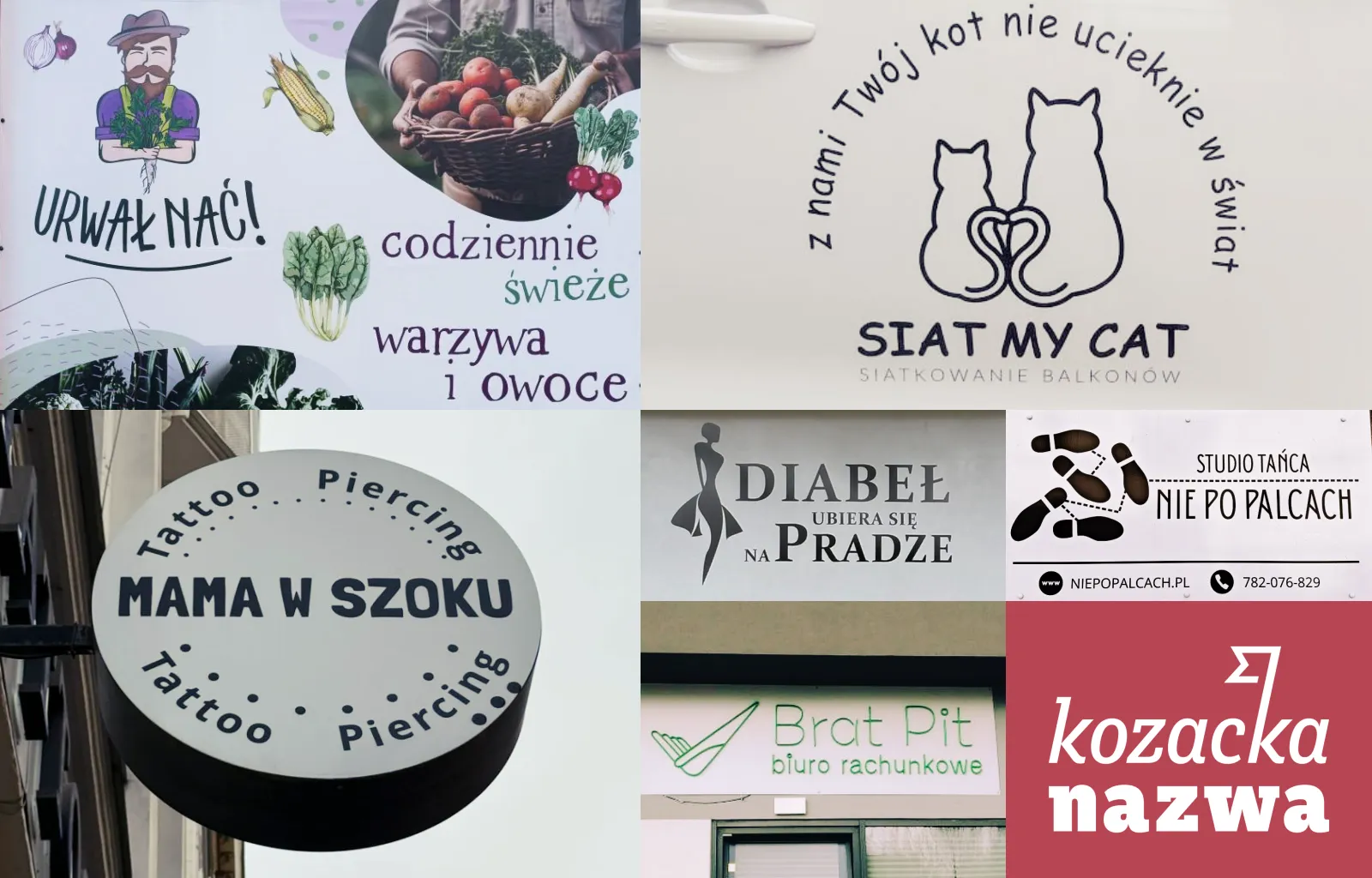 Kozacka Nazwa
Śmieszne, kreatywne, ciekawe, intrygujące nazwy opatrzone sowizdrzalskim komentarzem.